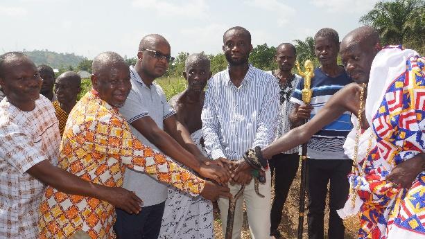 IITA BBEST cuts sod to start the construction of itsfacilities at Kofisah in Nsawam.
